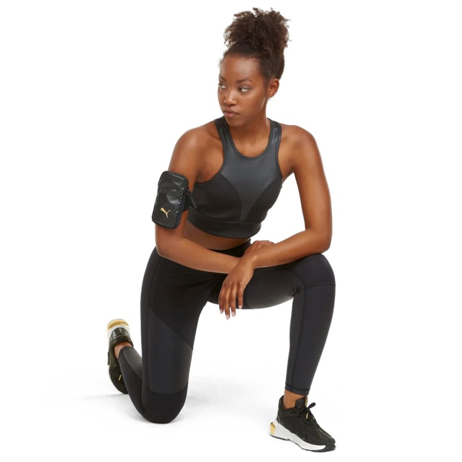 PUMA MOTO WOMEN'S TRAINING BRA TOP 520930-01 Μαύρο