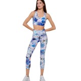 Women's Sports Bra Colorful - Body Action Image 2