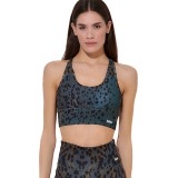Women's Sports Bra Coal - Body Action Image 