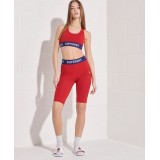 SUPERDRY SPORTSTYLE ESSENTIAL CROP BRA W3110267A-OPI Red Image 1