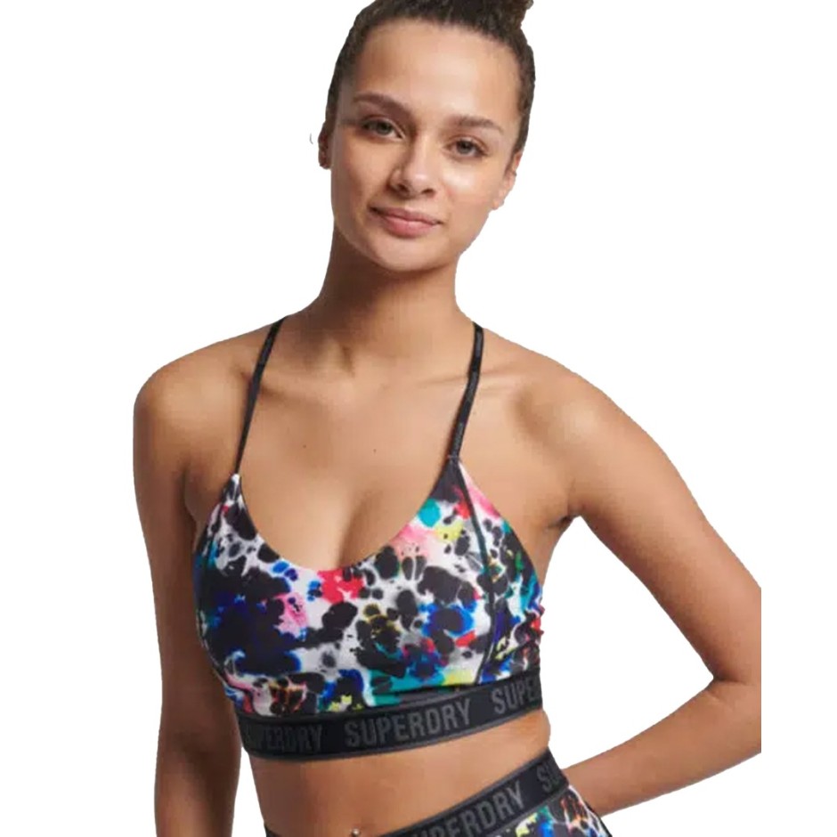SUPERDRY PERF TRAIN MID IMPACT ELASTIC BRA WS311410A-6TF Colorful