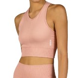 GSA R3 SEAMLESS RIBBED SPORTS BRALETTE TOP 1721106002-BABY PINK Pink Image 2