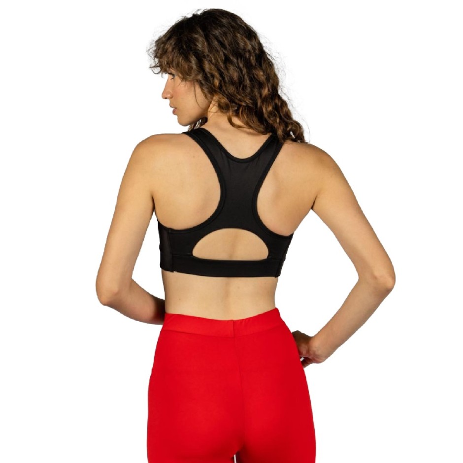 GSA RACERBACK PERFORMANCE SPORTS BRA 1721106004-JET BLACK Black