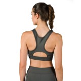 GSA RACERBACK PERFORMANCE SPORTS BRA 1721106004 Coal Image 0