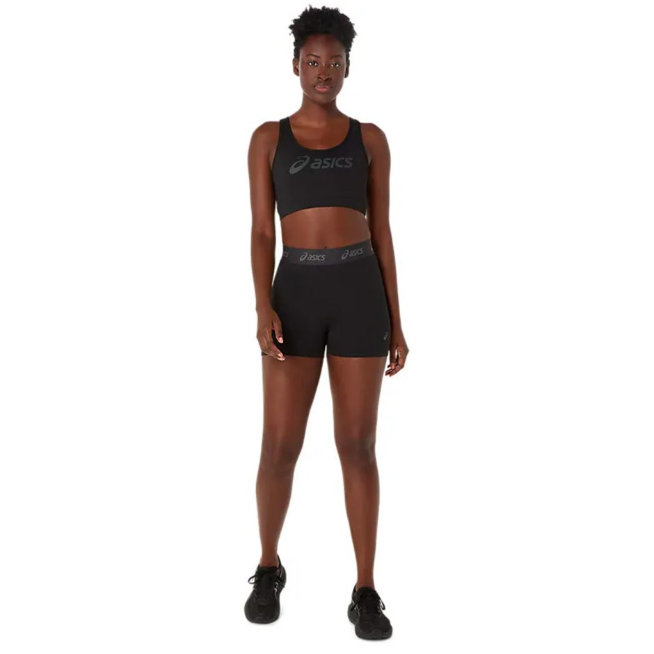 Γυναικείο Μπουστάκι Προπόνησης Μαύρο - ASICS LOGO PADDED