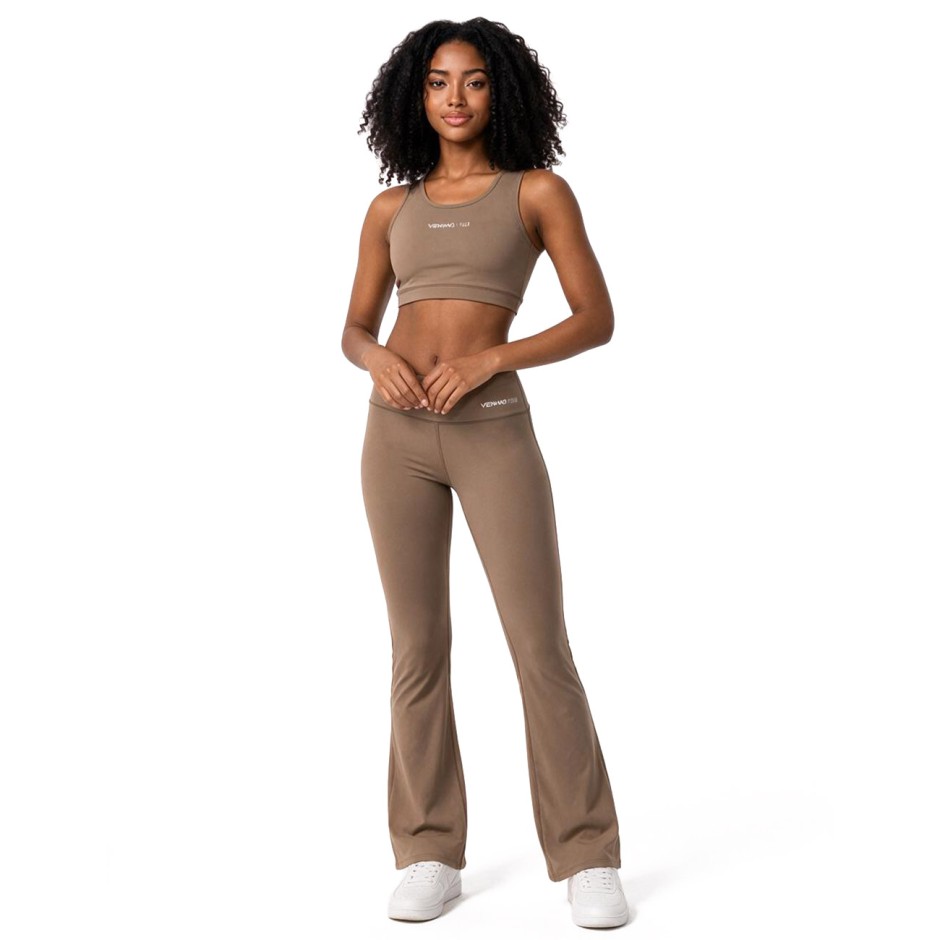 Women's Yoga Bra Beige - VENIMO 