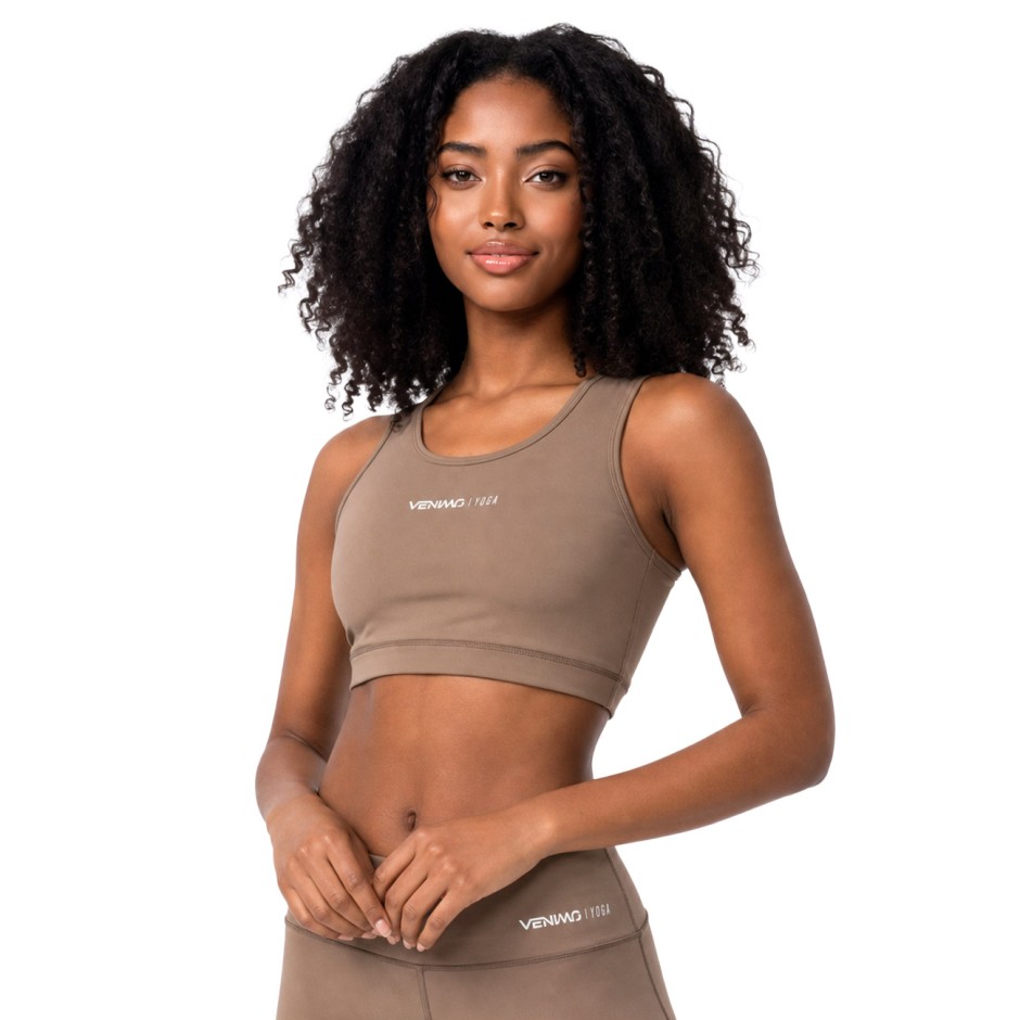 Women's Yoga Bra Beige - VENIMO 