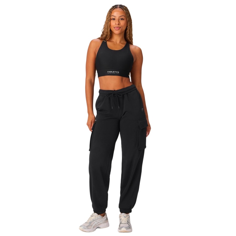 FABLETICS NO-BOUNCE HIGH IMPACT SPORTS BRA FT5054-BA2149174-13526-BLACK/C.WH. Black