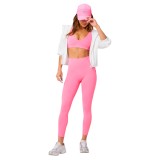 FABLETICS PURELUXE LONGLINE LOW IMPACT BRA FT6044-BA2500631-14755-S.MILKSH. Ροζ Εικόνα 1
