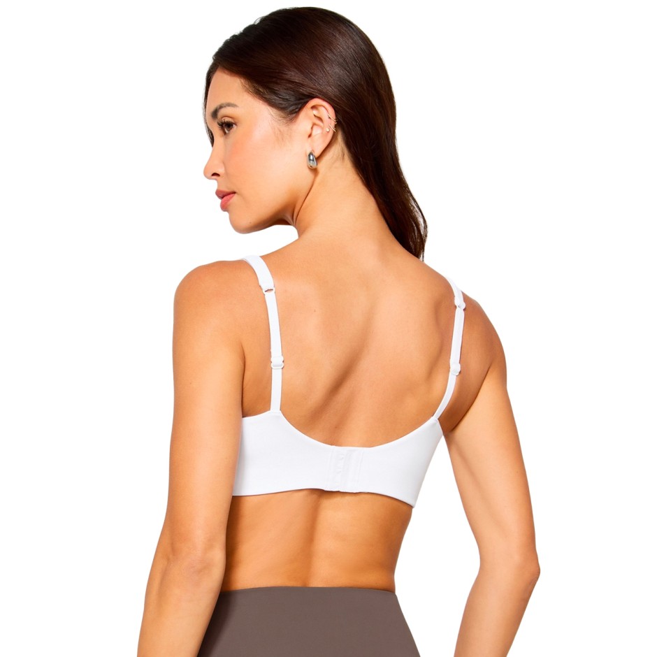 FABLETICS PURELUXE LONGLINE LOW IMPACT BRA FT6044-BA2500633-3570-CLASSIC WHITE Λευκό