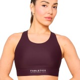 FABLETICS NO-BOUNCE HIGH IMPACT SPORTS BRA FT5054-BA2149174-13528-OXBLOOD/C.WH. Μπορντό Εικόνα 