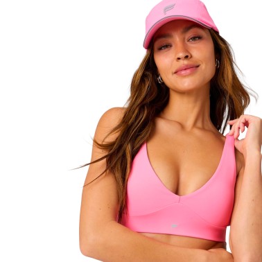 FABLETICS PURELUXE LONGLINE LOW IMPACT BRA FT6044-BA2500631-14755-S.MILKSH. Ροζ