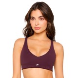 FABLETICS PURELUXE LONGLINE LOW IMPACT BRA FT6044-BA2500631-6942-OXBLOOD Βordeaux Image 