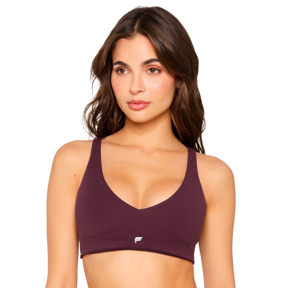 FABLETICS PURELUXE LONGLINE LOW IMPACT BRA FT6044-BA2500631-6942-OXBLOOD Βordeaux