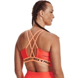 UNDER ARMOUR PROJECT ROCK CROSSBACK FAMILY SPORTS BRA Σομόν