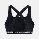 UNDER ARMOUR CROSSBACK MID PRINT 1361042-007 Black Image 9