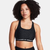 UNDER ARMOUR CROSSBACK MID PRINT 1361042-007 Black Image 1