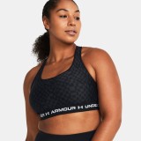 UNDER ARMOUR CROSSBACK MID PRINT 1361042-007 Black Image 3