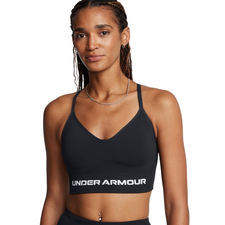 Γυναικείο Μπουστάκι Προπόνησης Μαύρο - Under Armour Vanish Seamless Low