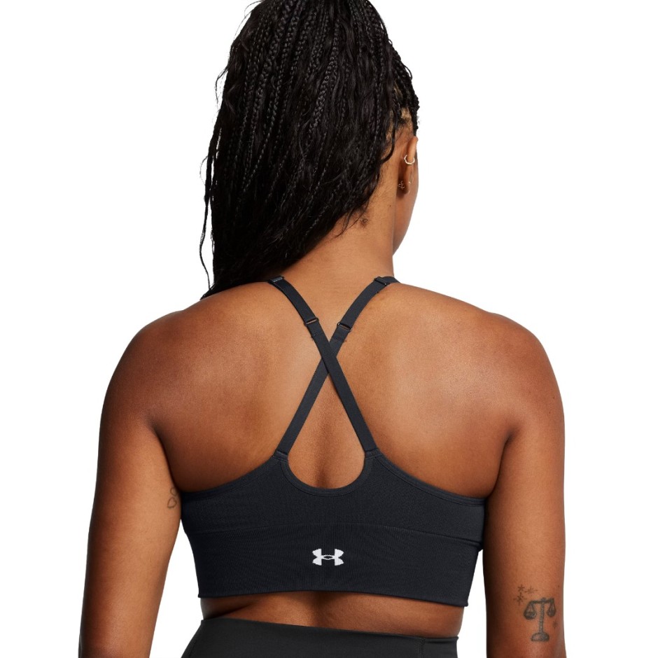 Γυναικείο Μπουστάκι Προπόνησης Μαύρο - Under Armour Vanish Seamless Low