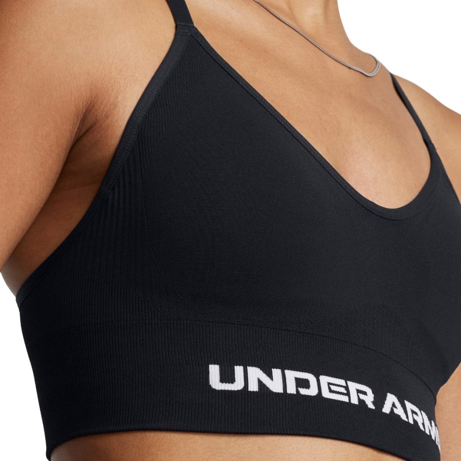 Γυναικείο Μπουστάκι Προπόνησης Μαύρο - Under Armour Vanish Seamless Low