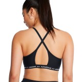 UNDER ARMOUR CROSSBACK LOW BRA 1386424-001 Black Image 2