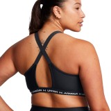 UNDER ARMOUR CROSSBACK LOW BRA 1386424-001 Black Image 6