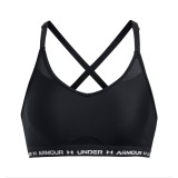 UNDER ARMOUR CROSSBACK LOW BRA 1386424-001 Black Image 8