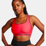 UNDER ARMOUR CROSSBACK MID BRA 1361034-713 Red Image 1