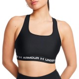 UNDER ARMOUR CROSSBACK MID BRA 1361034-006 Black Image 1