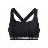 UNDER ARMOUR CROSSBACK MID BRA 1361034-006 Black Image 2