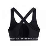 UNDER ARMOUR CROSSBACK MID BRA 1361034-006 Black Image 3