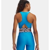 Γυναικείο Μπουστάκι Προπόνησης Μπλε - Under Armour HeatGear Rib Εικόνα 0