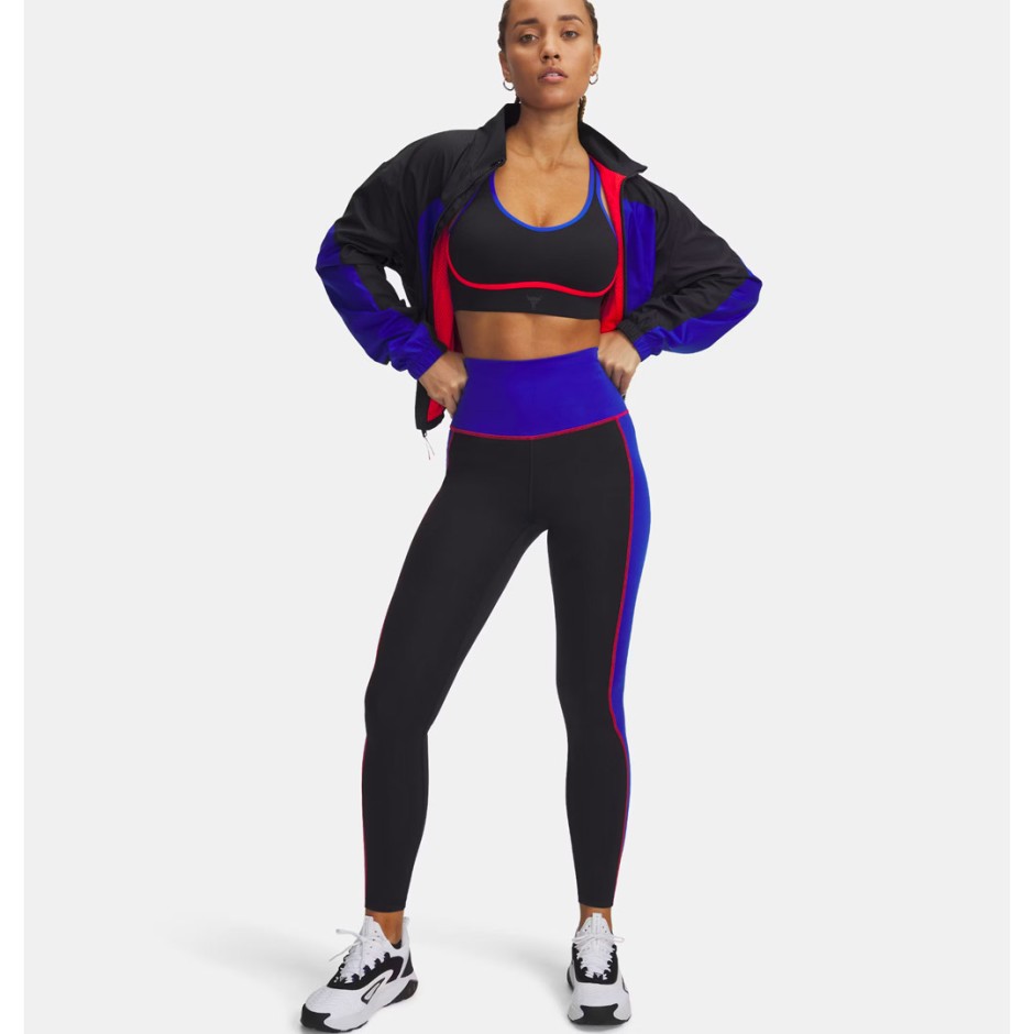 Γυναικείο Μπουστάκι Προπόνησης Μαύρο - Under Armour Project Rock Mid