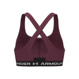 UNDER ARMOUR CROSSBACK MID BRA 1361034-661 Βordeaux Image 0