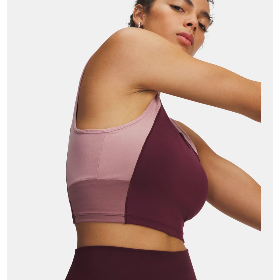 Γυναικείο Μπουστάκι Προπόνησης Ροζ - Under Armour Meridian Colorblock