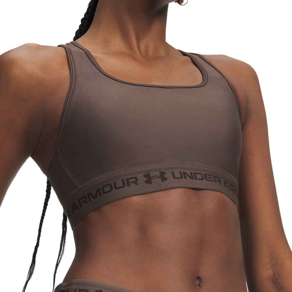UNDER ARMOUR CROSSBACK MID BRA 1361034-200 Καφέ