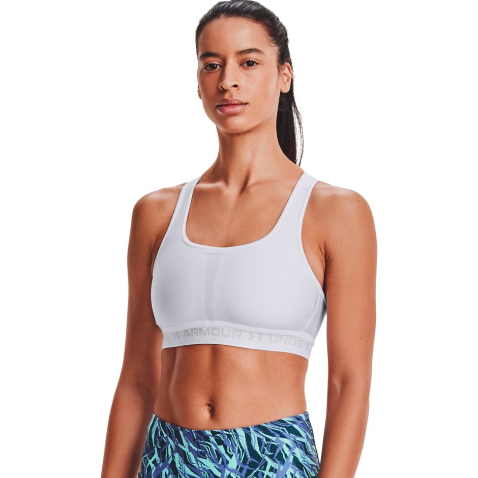 UNDER ARMOUR CROSSBACK MID BRA 1361034-100 White