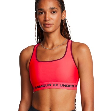 Γυναικείο Μπουστάκι Προπόνησης Κόκκινο - Under Armour Mid Crossback
