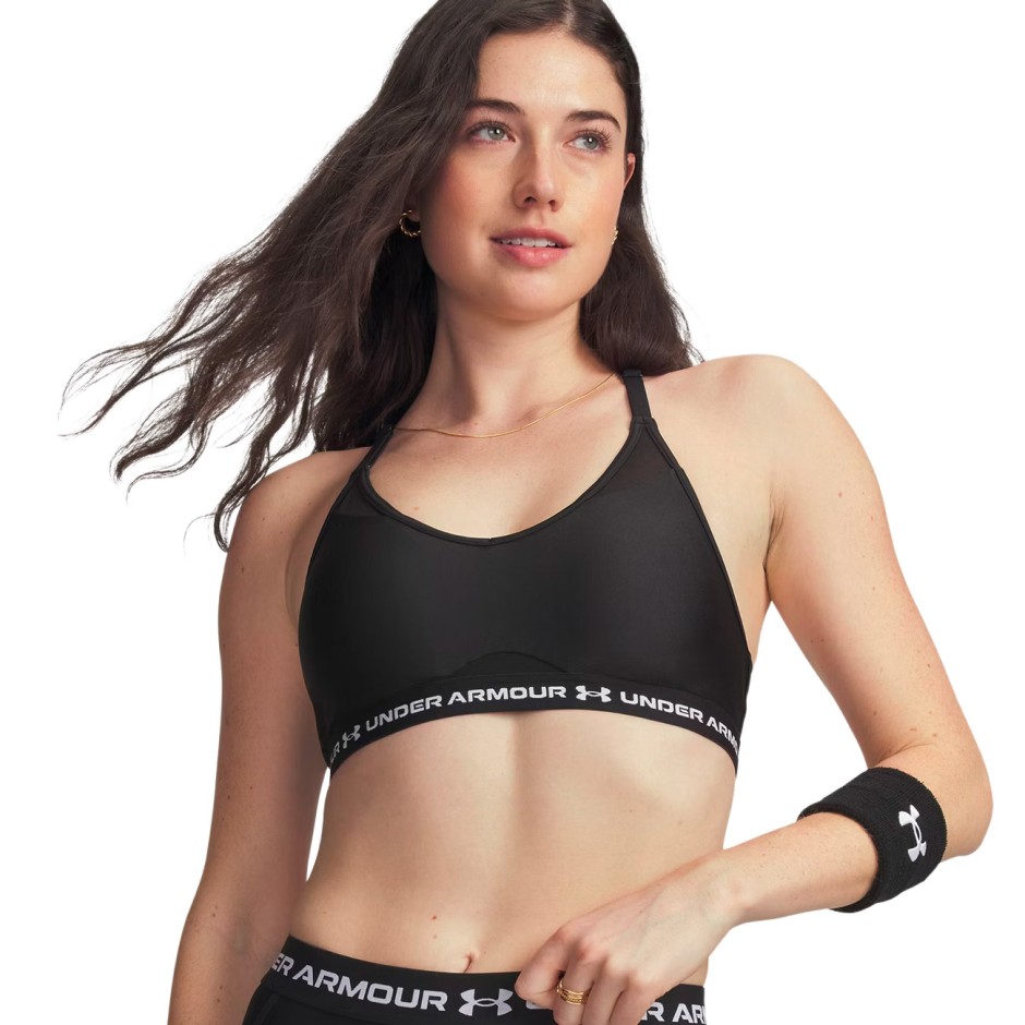 UNDER ARMOUR CROSSBACK LOW BRA 1386424 Black