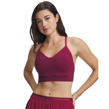 Women's Training Bra Βordeaux - Under Armour Vanish Seamless Low