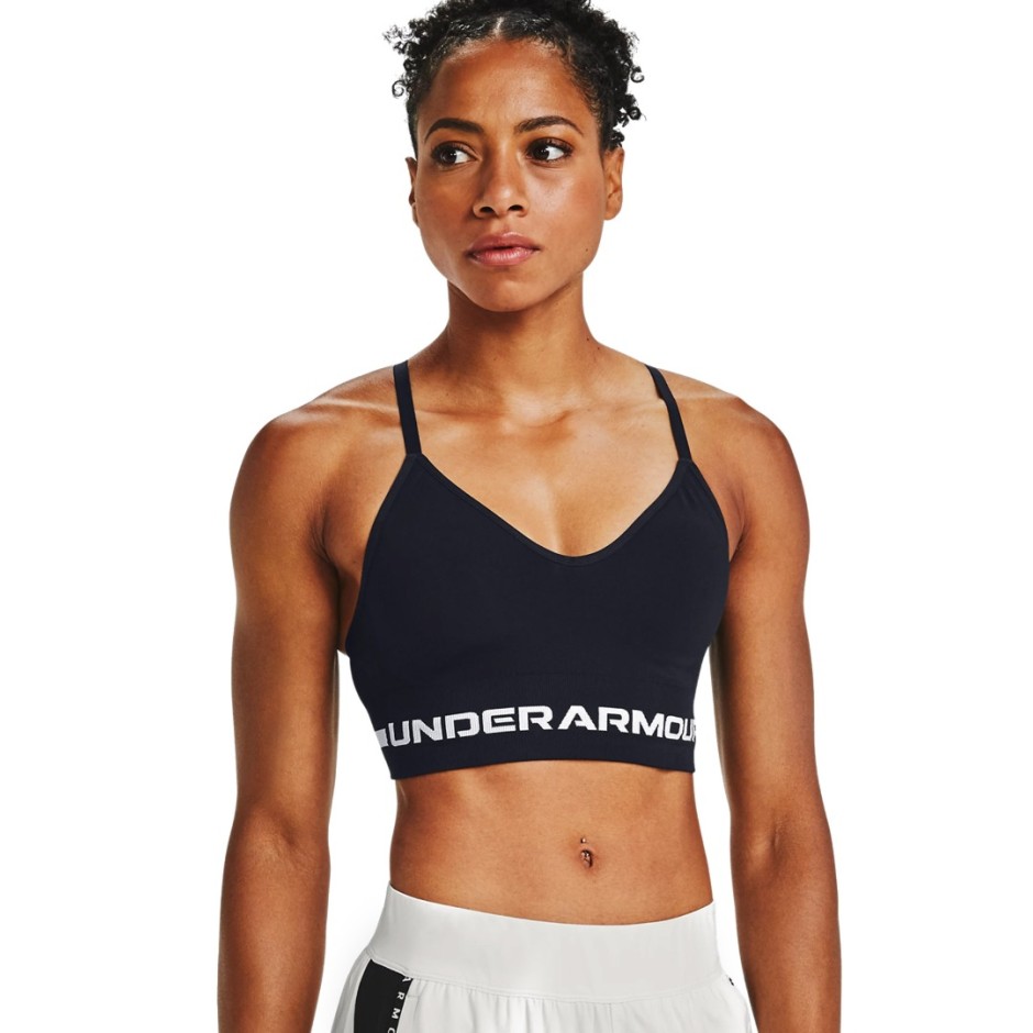 UNDER ARMOUR SEAMLESS LOW LONG BRA 1357719-001 Black