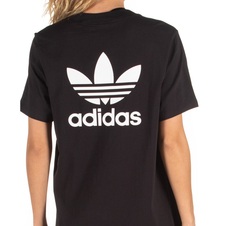 adidas originals trefoil logo dress in black
