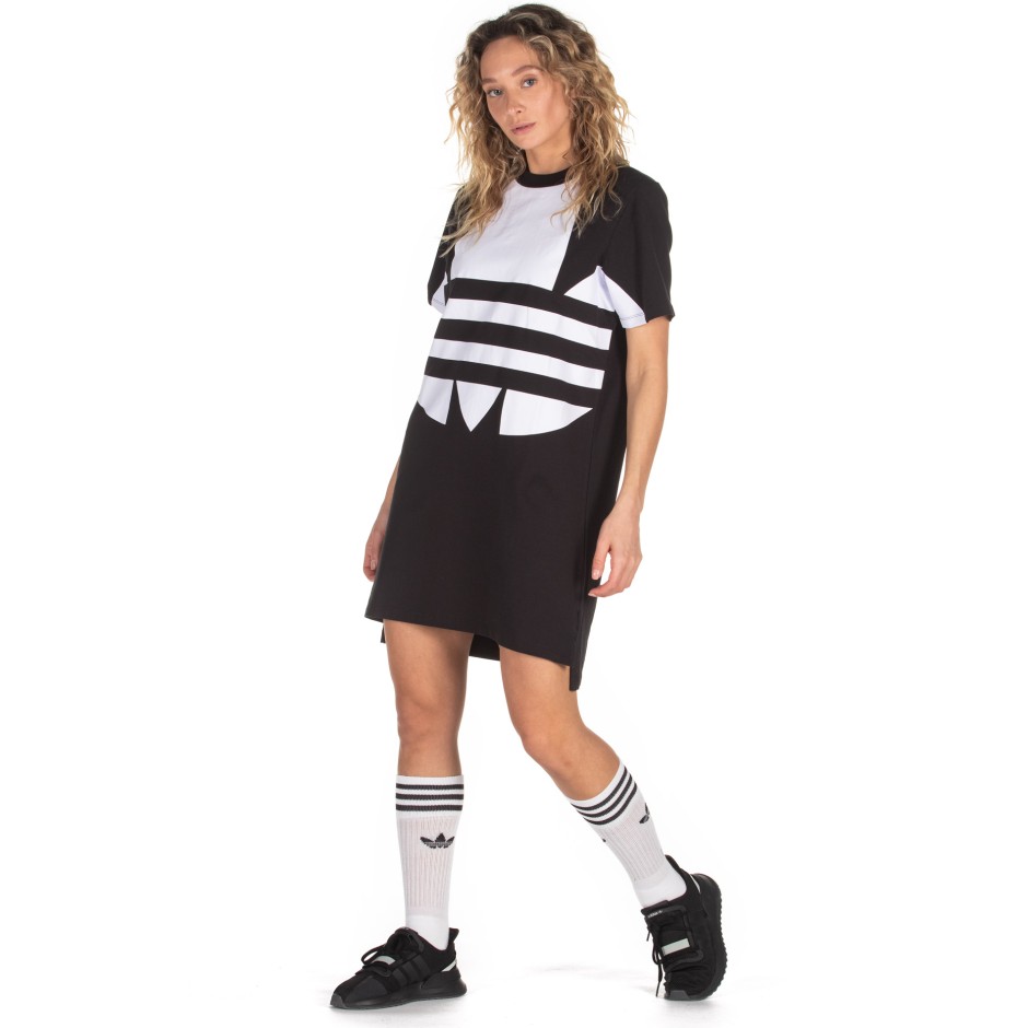 adidas Originals LOGO TEE DRESS FR7174 Μαύρο