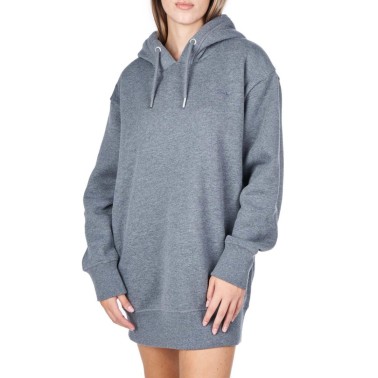 SUPERDRY ESSENTIAL HOODED SWEAT DRESS W8011632A-5WB Grey