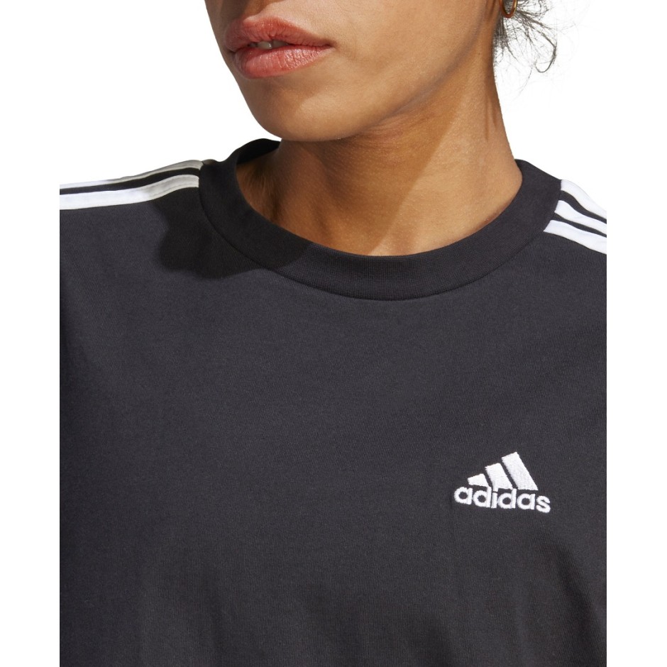 Γυναικείο Φόρεμα Μαύρη - adidas Sportswear Essentials 3-Stripes