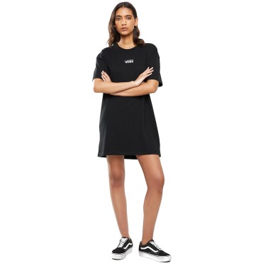 VANS WM CENTER VEE TEE DRESS VN0A4RU2BLK-BLK Black