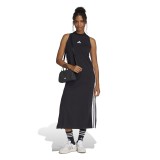 Γυναικείο Φόρεμα Μαύρο - adidas Sportswear Essentials 3-Stripes Long Racerback Εικόνα 4