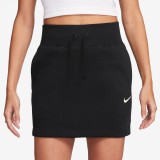 NIKE W NSW  PHNX FLC HR MINI SKIRT FV6318-010 Black Image 