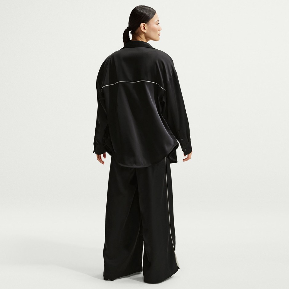 NIKE W NSW OFFLN WVN STN LS TOP IM0575-010 Black